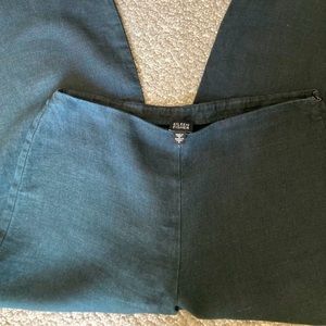Eileen Fisher Black linen pants S